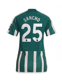 Manchester United Jadon Sancho #25 Replika Borta Kläder Dam 2023-24 Kortärmad